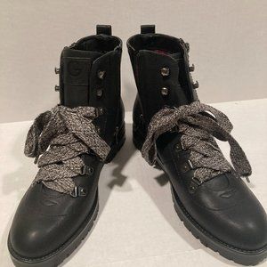 Women's BY GUESS Lace Up Black, Size 10 M, Ankle Boots